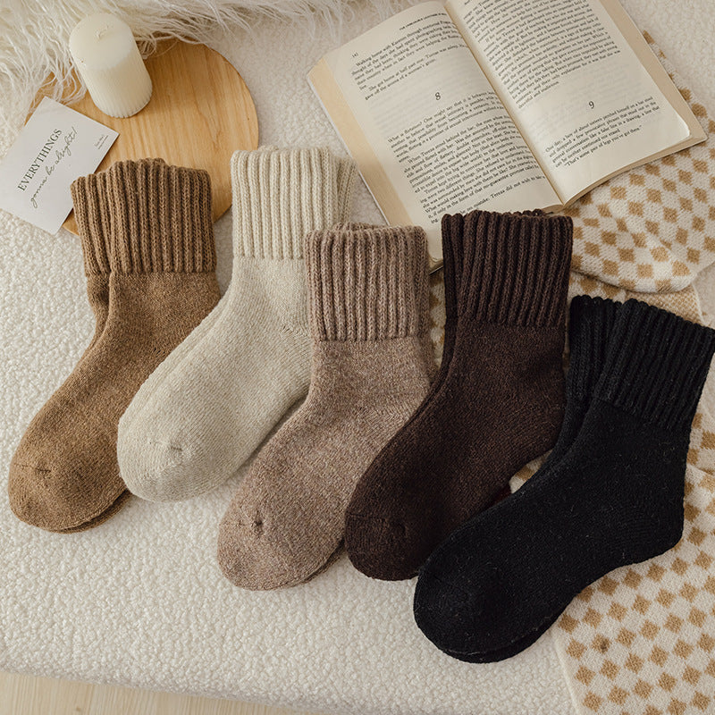 All five colours of the Cozy Mid-Calf Socks